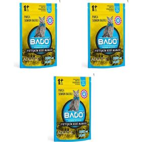 Bado Somon Balıklı 85 gr Yetişkin Yaş Kedi Maması