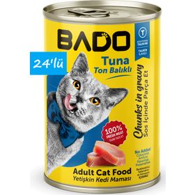 Bado Ton Balıklı Yetişkin 24x400 gr Yaş Kedi Mama