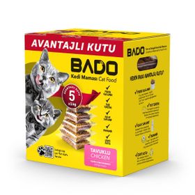 Bado Yavru Tavuklu 5x1 kg Kedi Mama