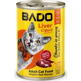 Bado Yetişkin Ciğerli 400 gr Yaş Kedi Mama