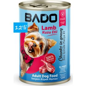 Bado Yetişkin Etli 12x400 gr Yaş Köpek Mama