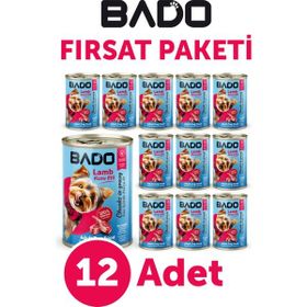 Bado Yetişkin Etli 12x400 gr Yaş Köpek Mama