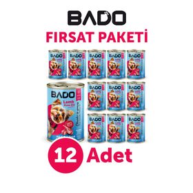 Bado Yetişkin Etli 12x400 gr Yaş Köpek Mama
