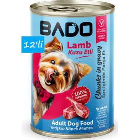 Bado Yetişkin Etli 12x400 gr Yaş Köpek Mama