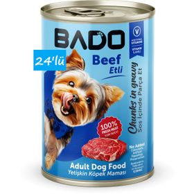 Bado Yetişkin Etli 24x400 gr Yaş Köpek Mama