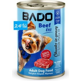 Bado Yetişkin Etli 24x400 gr Yaş Köpek Mama