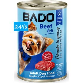 Bado Yetişkin Etli 24x400 gr Yaş Köpek Mama