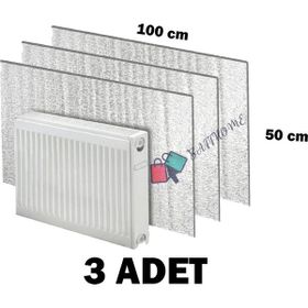 Baffhome Ankaflex Isı Yalıtımlı Radyatör Petek Arkası Sıcaklık Tasarruf 3 Adet Kalorifer Izopan Levhası