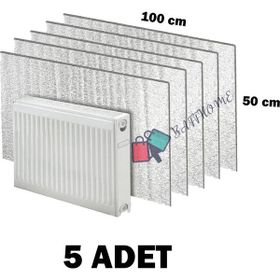 Baffhome Ankaflex Isı Yalıtımlı Radyatör Petek Arkası Sıcaklık Tasarruf 5 Adet Kalorifer Izopan Levhası