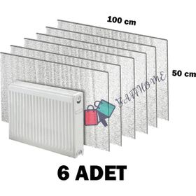 Baffhome Ankaflex Isı Yalıtımlı Radyatör Petek Arkası Sıcaklık Tasarruf 6 Adet Kalorifer Izopan Levhası