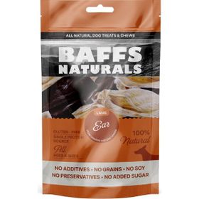 Baffs Natural 100 gr Kurutulmuş Kuzu Kulak %100 Doğal Çiğnemelik Köpek Ödül Maması