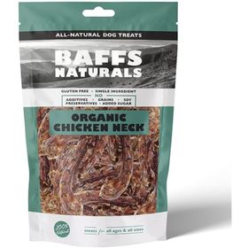 Baffs Naturals 100 gr Tavuk Boyun %100 Doğal Organik Çiğnemelik Köpek Ödül Maması