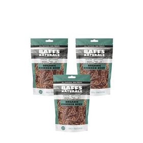 Baffs Naturals 3x100 gr Tavuk Boyun %100 Doğal Köpek Ödül Maması