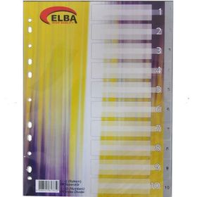 Bafix 1-10 Rakamlı Plastik A4 Seperatör