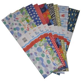 Bafix 10'lu 50x200 cm Karışık Renk Desenli Krapon Kağıdı