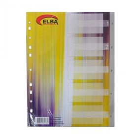 Bafix A4 1-5 Rakamlı Plastik Seperatör