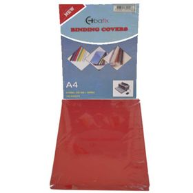 Bafix Plastik Opak A4 160 Mıc Kırmızı Cilt Kapağı