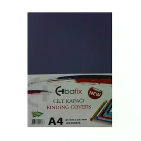 Bafix Plastik Opak A4 160 MIC Mor Cilt Kapağı