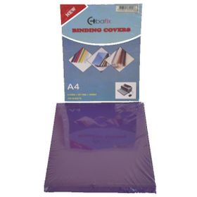 Bafix Plastik Opak A4 160 MIC Mor Cilt Kapağı