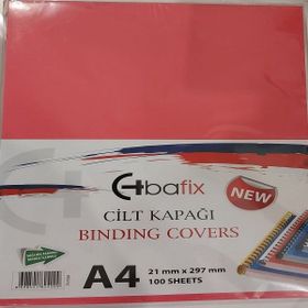 Bafix Plastik Opak A4 160 MIC Pembe Cilt Kapağı