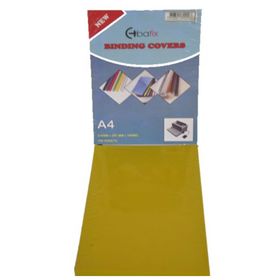 Bafix Plastik Opak A4 160 Mıc Sarı Cilt Kapağı