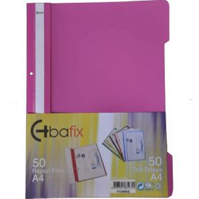 Bafix Plastik XL Pembe A4 Telli Dosya