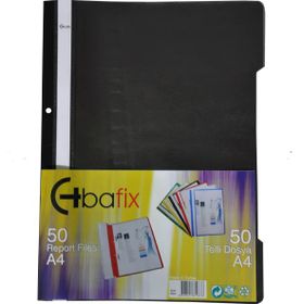 Bafix Plastik XL Siyah A4 Telli Dosya