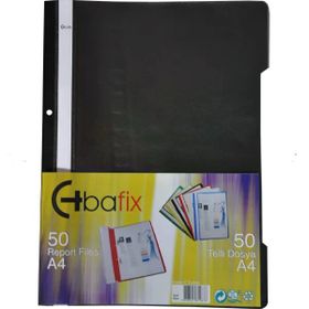 Bafix Plastik XL Siyah A4 Telli Dosya