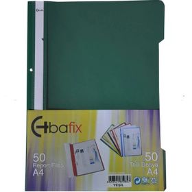Bafix Plastik XL Yeşil A4 Telli Dosya