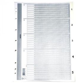 Bafix Seperatör 1-5 Rakamlı A4 Karton