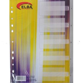 Bafix Seperatör Plastik 1-5 Rakamlı Ayraç