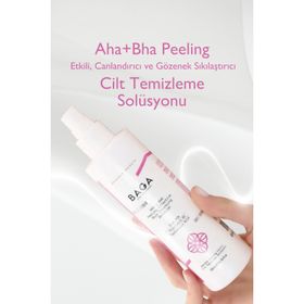 Baga 200 ml Aha+Bha Peeling Etkili Canlandırıcı ve Gözenek Sıkılaştırıcı Cilt Temizleme Solüsyonu
