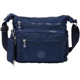 Bagacar 213 Klinkır Kaliteli Lacivert Kumaş Çapraz Omuz Çantası