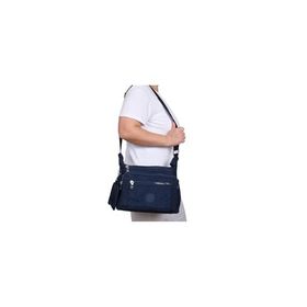 Bagacar 213 Klinkır Kaliteli Lacivert Kumaş Çapraz Omuz Çantası