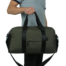 Bagacar 30x50x16 cm Yeşil Paraşut Kumaş Plaj Spor ve Seyahat Çantası