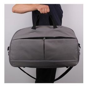 Bagacar 50x30x24 cm Unisex Gri Kumaş Plaj Spor ve Seyahat Çantası
