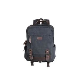 Bagacar 6235 Siyah Kanvas Kumaş Günlük ve Okul Sırt Çantası