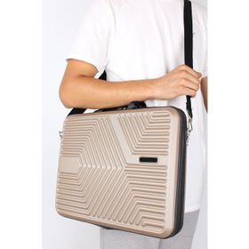 Bagacar Abs Kırılmaz Açık Vizon Laptop ve Seyahat Çantası
