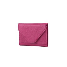 Bagacar Çok Gözlü Hakiki Deri Küçük Pembe Unisex Kartlık