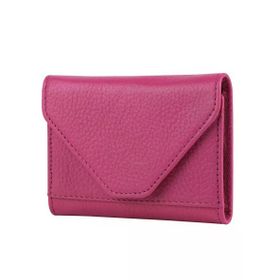 Bagacar Çok Gözlü Hakiki Deri Küçük Pembe Unisex Kartlık