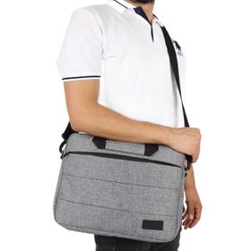 Bagacar Gri Unisex 13-14 İnç Laptop ve Evrak Çantası
