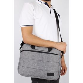 Bagacar Gri Unisex 15.6 İnç Laptop ve Evrak Çantası