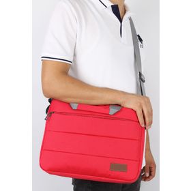 Bagacar Kırmızı Unisex 15.6 İnç Laptop ve Evrak Çantası