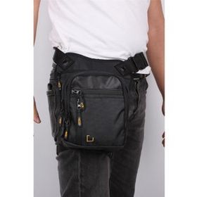 Bagacar MG1029 Siyah Bel Bacak Bağlamalı ve Motorcu Çantası