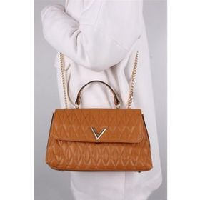 Bagacar MT1378 Camel Kapitone Çapraz Kadın Omuz Çantası