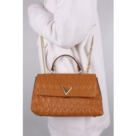 Bagacar MT1378 Camel Kapitone Çapraz Kadın Omuz Çantası