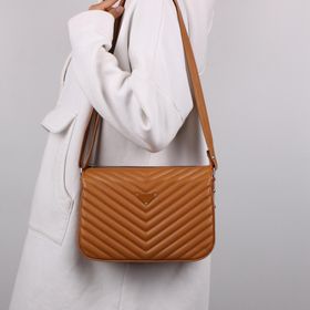 Bagacar MT1395 Camel 3 Gözlü Kadın Omuz Çantası