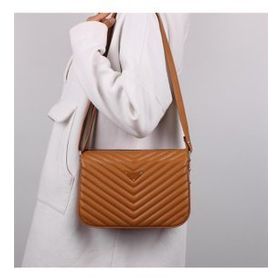 Bagacar MT1395 Camel 3 Gözlü Kadın Omuz Çantası