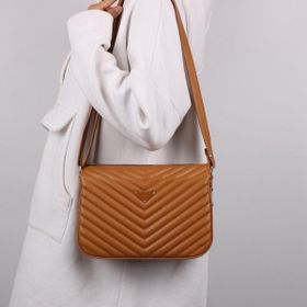 Bagacar MT1395 Camel 3 Gözlü Kadın Omuz Çantası