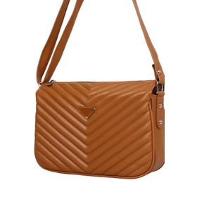 Bagacar MT1395 Camel 3 Gözlü Kadın Omuz Çantası